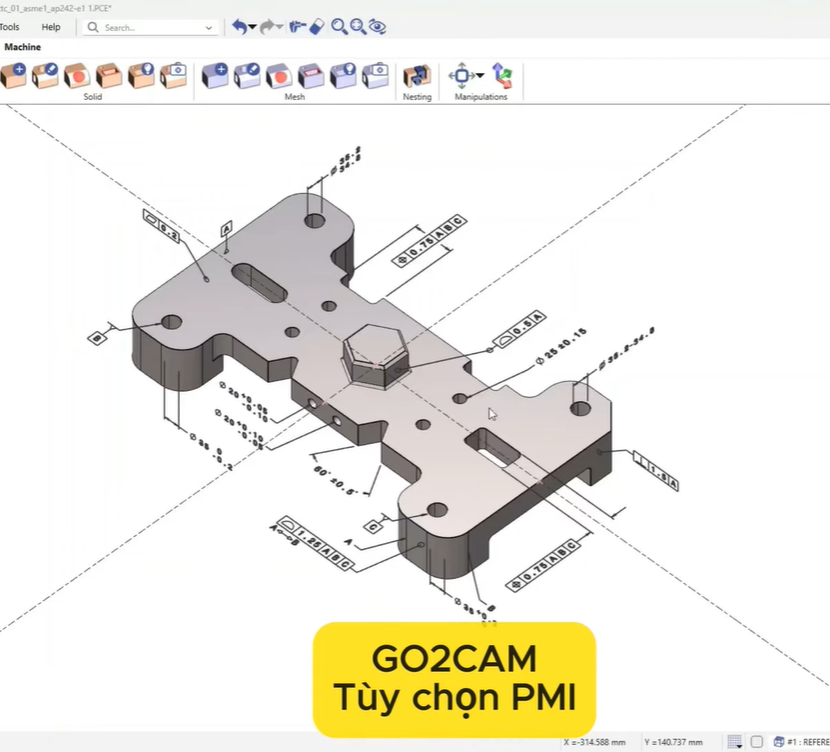 Import PMI trong GO2cam – Nền tảng dữ liệu cho tương lai của CAM Automation
