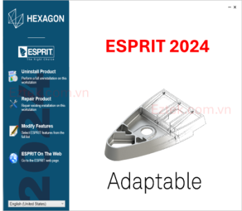 Hướng dẫn cài đặt phần mềm ESPRIT phiên bản mới nhất 2024